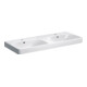 Geberit Doppelwaschtisch Smyle Square 120x48cm, m Hahnl., m ÜL, KeraTect/weiß-1