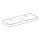 Geberit Doppelwaschtisch Smyle Square 120x48cm, m Hahnloch, mit Überlauf, weiß-2
