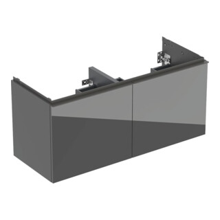 Geberit Doppelwaschtisch-Unterschrank Acanto 1 La., 1 I-Lade, B 119cm, la m / la g /