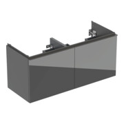 Geberit Doppelwaschtisch-Unterschrank Acanto 1 La., 1 I-Lade, B 119cm, la m / la g /