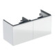 Geberit Doppelwaschtisch-Unterschrank Acanto 1 La., 1 I-Lade, B 119cm, w g / w g / w-1