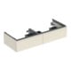Geberit Doppelwaschtisch-Unterschrank iCon 118,4x24,7x47,6cm, 2 L, sa hgl/Gr. sa ma-1