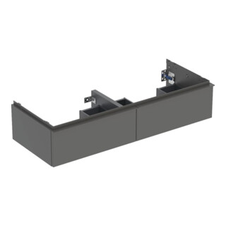 Geberit Doppelwaschtisch-Unterschrank iCon 118,4x24,7x47,6cm, 2 Laden, la. m/la. ma