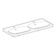 Geberit Double vasque Acanto 120x48,2 cm, avec trop-plein, blanc