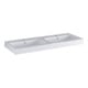 Geberit Double vasque iCon 120x48,5 cm, avec robinet, trop-plein, blanc-1