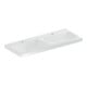 Geberit Double vasque iCon 120x48 cm, mitigeur, sans trop-plein, blanc-1