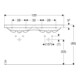 Geberit Double vasque iCon 120x48 cm, robinetterie intégrée, sans trop-plein, blanc K-Tect