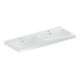 Geberit Double vasque iCon 120x48 cm, robinetterie milieu, avec trop-plein, blanc K-Tect-1