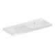 Geberit Double vasque iCon 120x48 cm, sans robinet, avec trop-plein, blanc-1