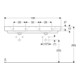Geberit Double vasque Renova Plan 130x48 cm, mitigeur, sans trop-plein, blanc K-Tect