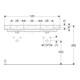 Geberit Double vasque Smyle Square 120x48 cm, avec trou de robinet, trop-plein, blanc