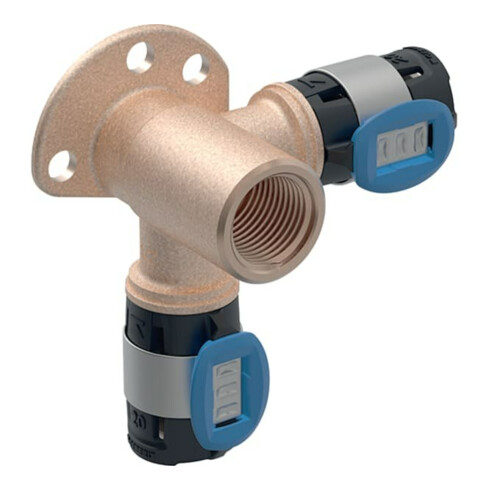 Geberit Eckanschlusswinkel FlowFit d= 20mmxRp 1/2x20mm, 37mm, 90Grad