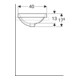 Geberit Einbauwaschtisch VariForm 50x40cm, o Hahnl., m ÜL, ov., we. K-Tect