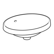 Geberit Einbauwaschtisch VariForm 50x40cm, o HL, m Ü, ov., US glas. / we.-2