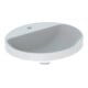 Geberit Einbauwaschtisch VariForm 50x45cm, m HLB, o Ü, ov., US glas./we-1