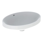 Geberit Einbauwaschtisch VariForm 55x40cm, o HL, m Ü, ov., US glas. / we.