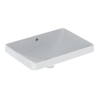 Geberit Einbauwaschtisch VariForm 55x40cm, o HL, m ÜL, recht., we. K-Tect