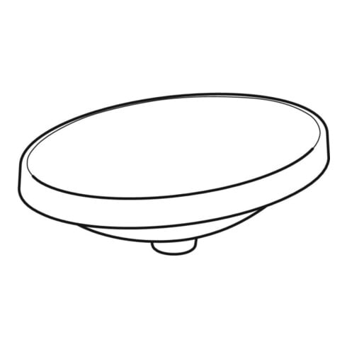 Geberit Einbauwaschtisch VariForm 55x40cm, o HL, o. ÜL, ov., we. K-Tect