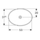 Geberit Einbauwaschtisch VariForm 55x40cm, o HL, o. ÜL, ov., we. K-Tect