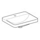 Geberit Einbauwaschtisch VariForm 55x45cm, m HL, o. ÜL, recht., we. K-Tect