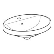 Geberit Einbauwaschtisch VariForm 55x45cm, m HLB, m ÜL, ov., we. K-Tect-2