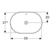 Geberit Einbauwaschtisch VariForm 60x40cm, o HL, m ÜL, ellipt., we. K-Tect-4