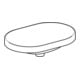 Geberit Einbauwaschtisch VariForm 60x40cm, o HL, o Ü, ellip., US gl / we.