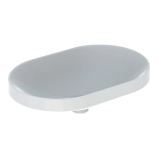 Geberit Einbauwaschtisch VariForm 60x40cm, o HL, o ÜL, ellipt., we. K-Tect