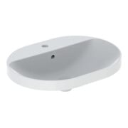Geberit Einbauwaschtisch VariForm 60x45cm, m HLB, m Ü, ellipt., we. K-Tect