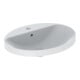 Geberit Einbauwaschtisch VariForm 60x48cm, m HLB, m Ü, ov., US glas./we-1