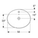 Geberit Einbauwaschtisch VariForm 60x48cm, m HLB, m Ü, ov., US glas./we