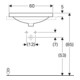 Geberit Einbauwaschtisch VariForm 60x48cm, m HLB, m ÜL, ov., we. K-Tect-5