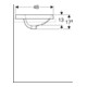 Geberit Einbauwaschtisch VariForm 60x48cm, m HLB, m ÜL, ov., we. K-Tect