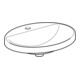 Geberit Einbauwaschtisch VariForm 60x48cm, m HLB, o. ÜL, ov., we. K-Tect
