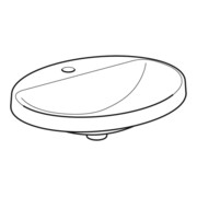 Geberit Einbauwaschtisch VariForm 60x48cm, m HLB, o. ÜL, ov., we. K-Tect-2