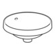 Geberit Einbauwaschtisch VariForm d 40cm, o. Hahnl., m ÜL, rd, we. K-Tect-2