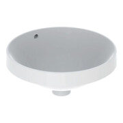 Geberit Einbauwaschtisch VariForm d 40cm, o HL, m Ü, rd, US glas. / we.