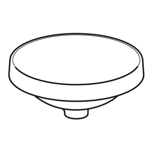 Geberit Einbauwaschtisch VariForm d 40cm, o HL, o ÜL, rd, Unters. glas./we