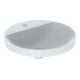 Geberit Einbauwaschtisch VariForm d 48cm, m HLB, o Ü, rd, US glas. / we.-1