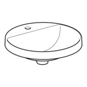 Geberit Einbauwaschtisch VariForm d 48cm, m HLB, o. ÜL, rd, we. K-Tect-2