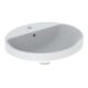 Geberit Einbauwaschtisch VariForm w K-Tect, 50x45cm, m Hahnloch, m ÜL, ov.-1