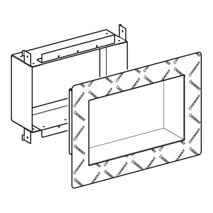 Geberit Élément baignoire/douche Duofix directement carrelable, pour niche de rangement