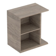 Geberit Élément latéral iCon 37x40x24,5cm, pour HWB, noyer/structure mélaminée