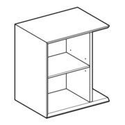 Geberit Élément latéral iCon 37x40x27,3 cm, pour HWB, blanc laqué brillant-2