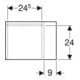 Geberit Élément latéral iCon 37x40x27,3 cm, pour HWB, lava/mat laqué
