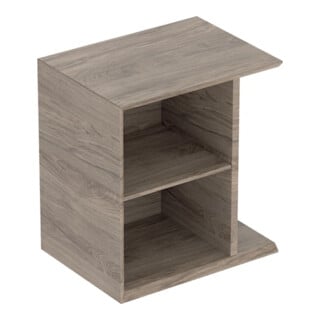 Geberit Élément latéral iCon 37x40x27,3 cm, pour HWB, noyer/Mélamine structuré