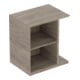 Geberit Élément latéral iCon 37x40x27,3 cm, pour HWB, noyer/Mélamine structuré-1