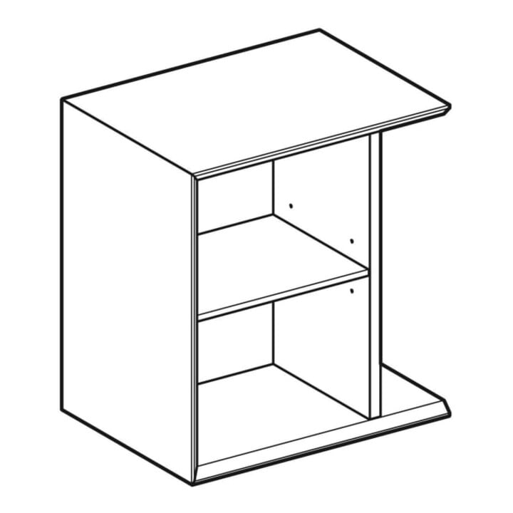 Geberit Élément latéral iCon 37x40x27,3 cm, pour HWB, noyer/Mélamine structuré