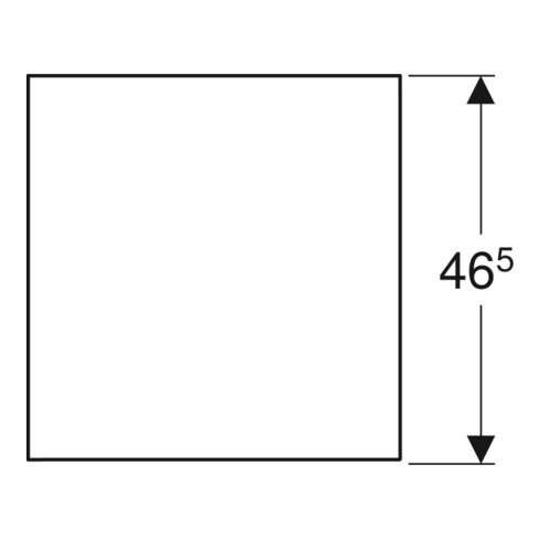 Geberit Élément latéral One 45x49,2x47 cm, chêne/structure bois mélaminée
