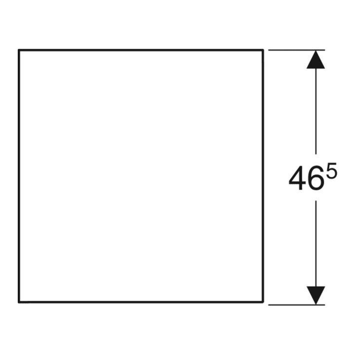 Geberit Élément latéral One 45x49,2x47 cm, chêne/structure bois mélaminée